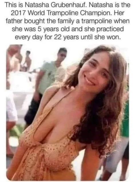 Nataa je majsterka v skokoch na trampolne